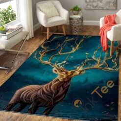 Art Of Deer Area Rug