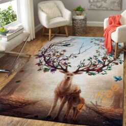 Art Of Deer Area Rug