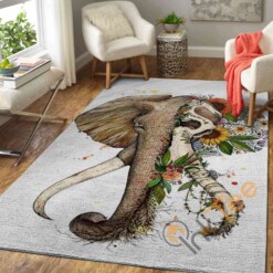 Art Of Elephant Area Rug