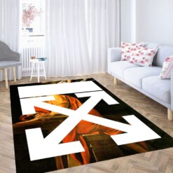 Art Off White Bold Fashion Living Room Modern Carpet Rug