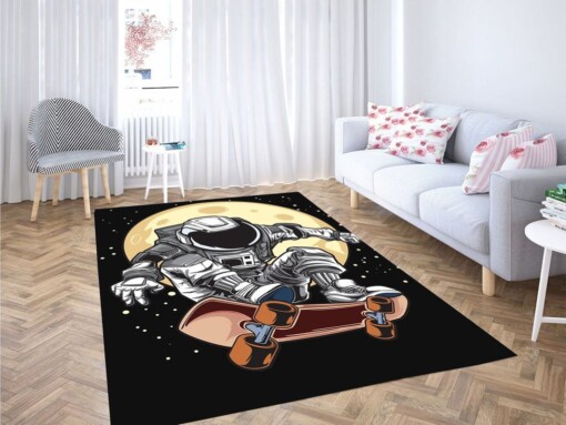 Astronaut Wallpaper Living Room Modern Carpet Rug