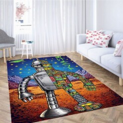 Astronot Art Living Room Modern Carpet Rug