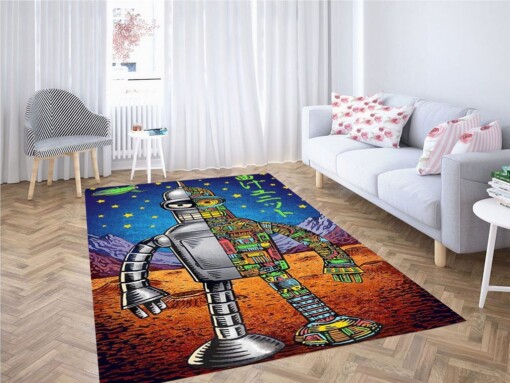 Astronot Art Living Room Modern Carpet Rug