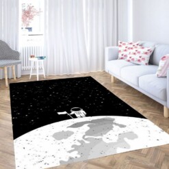 Astrounot In Moon Wallpaper Carpet Rug