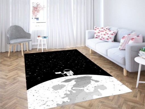 Astrounot In Moon Wallpaper Carpet Rug