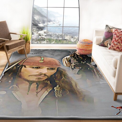 At Worlds End Jack Sparrow Rug  Custom Size And Printing