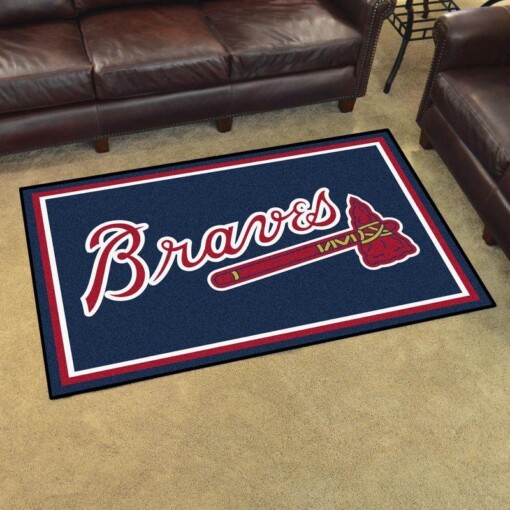 Atlanta Braves Mlb Baseball Area Limited Edition Rug