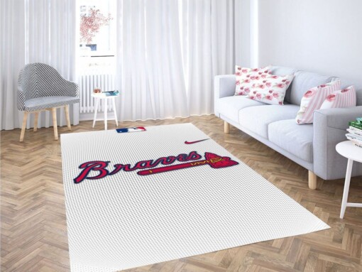 Atlanta Braves Wallpaper Living Room Modern Carpet Rug