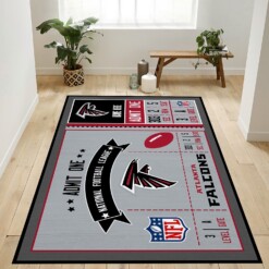 Atlanta Falcons Rug  Custom Size And Printing