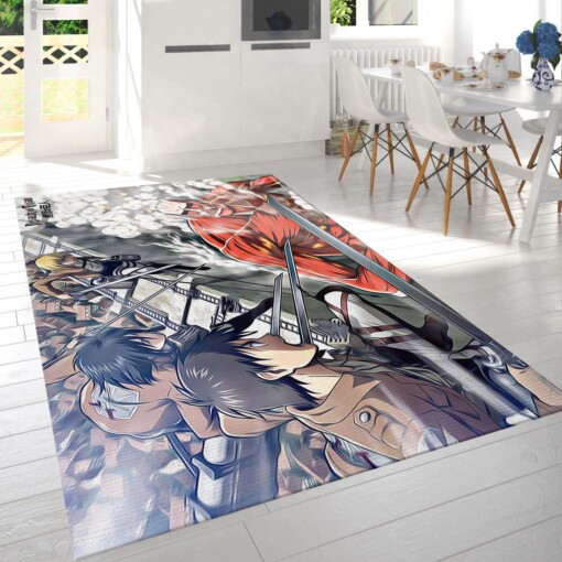 Attack On Titan Battle Rug  Custom Size And Printing