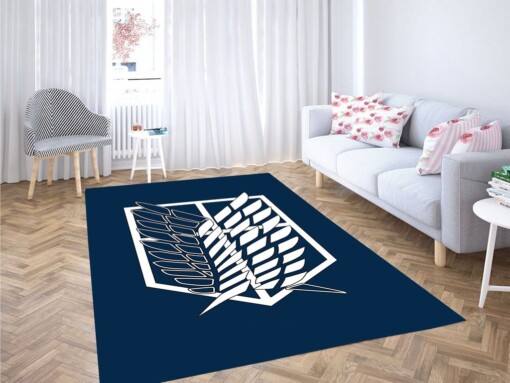 Attack On Titan Logo Living Room Modern Carpet Rug