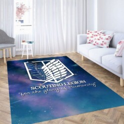 Attack On Titan Scouting Legion Living Room Modern Carpet Rug