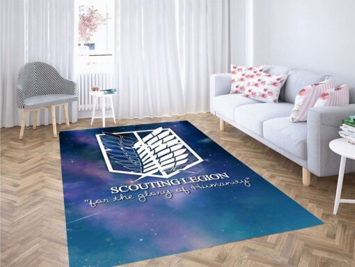 Attack On Titan Scouting Legion Living Room Modern Carpet Rug