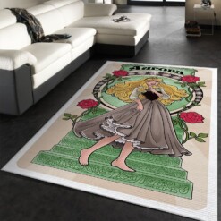 Aurora Disney Princess Rug  Custom Size And Printing