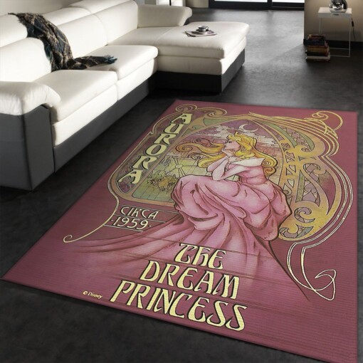 Aurora Disney Rug  Custom Size And Printing