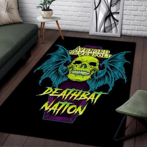 Avenged Sevenfold Deathbat Nation Area Rug