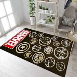 Avenger Marvel Logo Rug  Custom Size And Printing