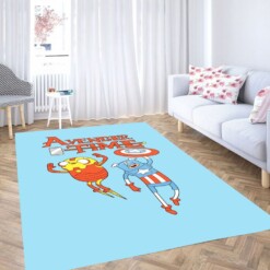 Avenger Time Adventure Time Living Room Modern Carpet Rug
