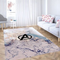 Avengers Background Living Room Modern Carpet Rug