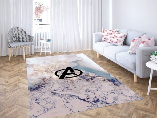 Avengers Background Living Room Modern Carpet Rug