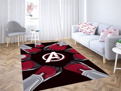 Avengers Endgame Wallpaper Living Room Modern Carpet Rug