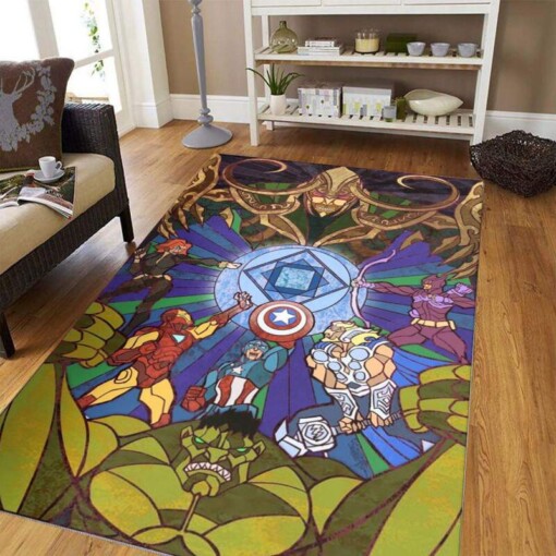 Avengers Marvel Superheroes Characters Lover Decorative Floor Rug