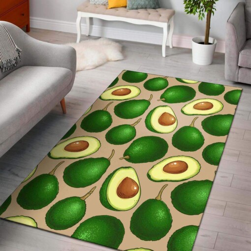 Avocado Pattern Print Design Limited Edition Rug