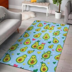 Avocado Pattern Print Design Limited Edition Rug