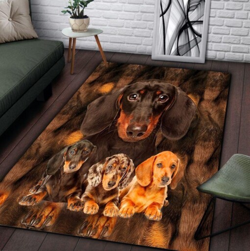 Awesome Dachshund Rectangle Limited Edition Rug