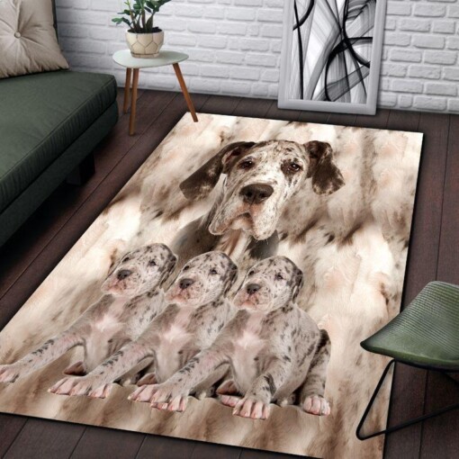 Awesome Great Dane Rectangle Rug