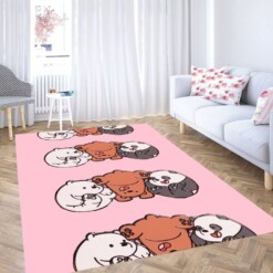 Baby Fat We Bare Bears Living Room Modern Carpet Rug