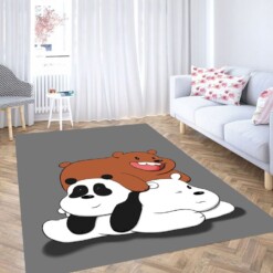 Baby We Bare Bears Living Room Modern Carpet Rug