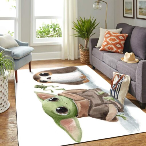 Baby Yoda Adorable Carpet Floor Area Rug