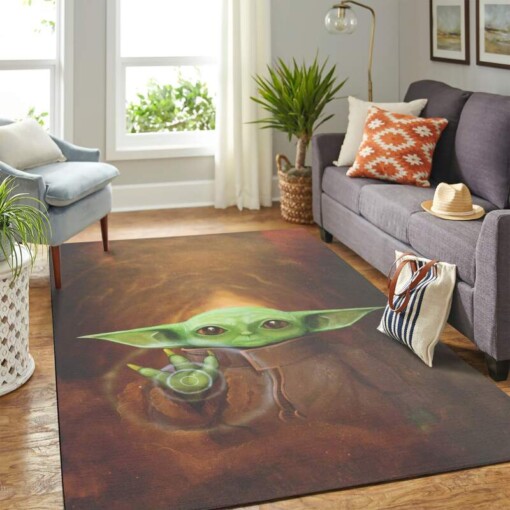 Baby Yoda Art Carpet Floor Area Rug