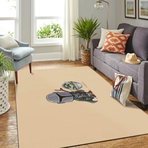 Baby Yoda Chibi Carpet Floor Area Rug