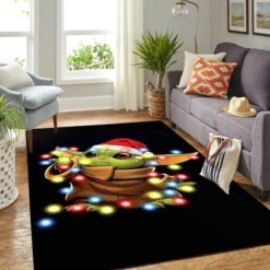 Baby Yoda Christmas Carpet Floor Area Rug