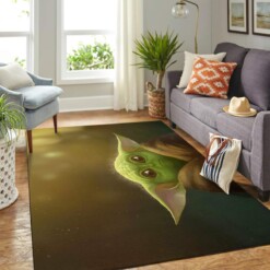 Baby Yoda Light Carpet Floor Area Rug