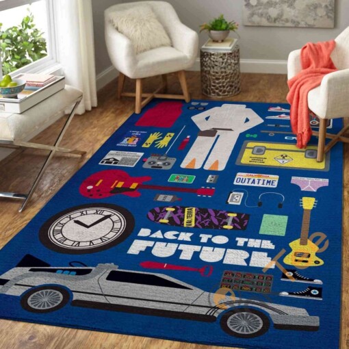 Back To The Future Area Rug