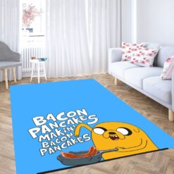 Bacon Pancakes Jack Adventure Time Living Room Modern Carpet Rug
