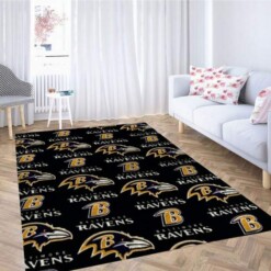 Baltimore Ravens Wood Wallpaper Carpet Rug