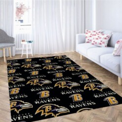 Baltimore Ravens Wood Wallpaper Living Room Modern Carpet Rug