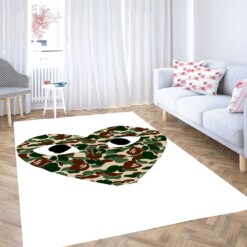 Bape Comme Army Carpet Rug