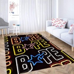 Bape Neon Light Carpet Rug