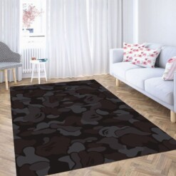 Bape One Tone Pattern Living Room Modern Carpet Rug