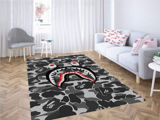 Bape Shark Face Carpet Rug