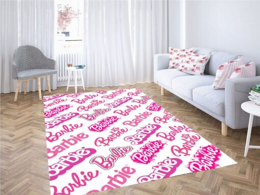 Barbie Background Living Room Modern Carpet Rug