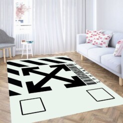 Barcode Off White Bold Carpet Rug