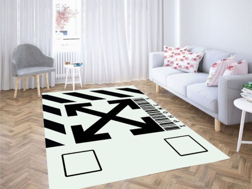 Barcode Off White Bold Carpet Rug