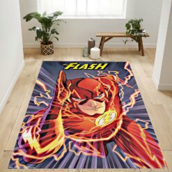 Barry Allen The Flash Rug  Custom Size And Printing