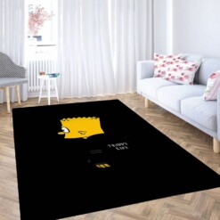 Bart Simpson Trippy Carpet Rug